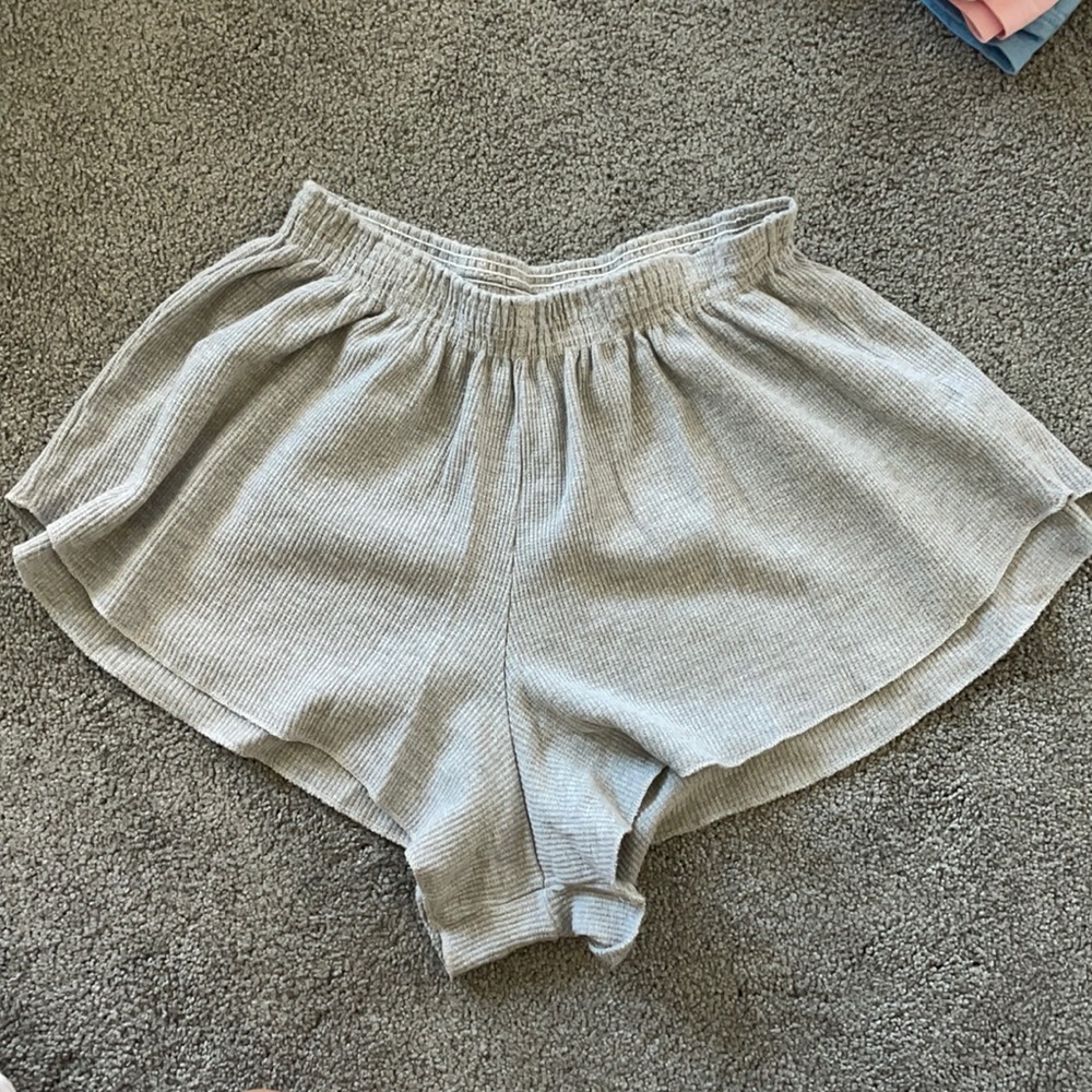 Brandy Melville Grey Flowy Shorts